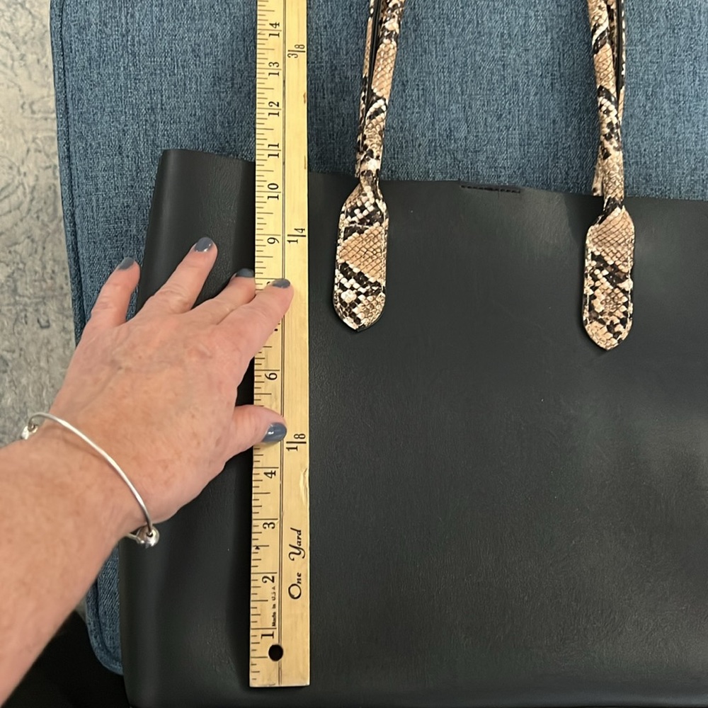 Black Vegan Leather Python Straps - image 2